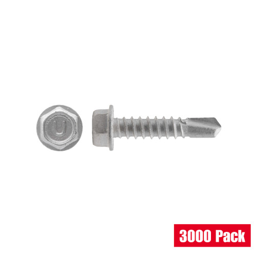 UCAN UCAN-TRH141B 1/4-14 X 1 Hex Washer Head- Ruspro Coated Pack