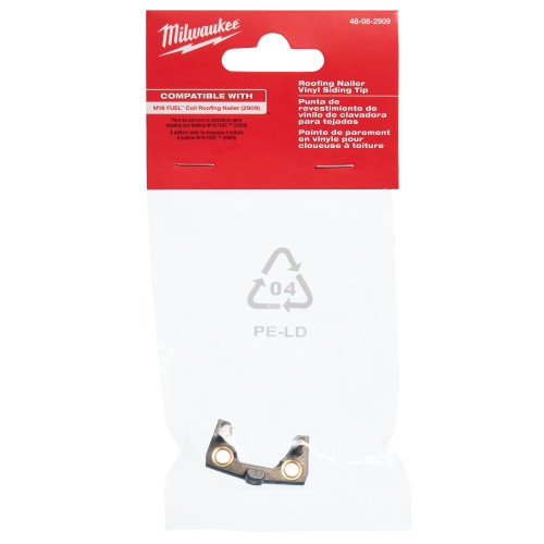 Milwaukee MIL-48-08-2909 M18 FUEL Coil Roofing Nailer Vinyl Siding Tip