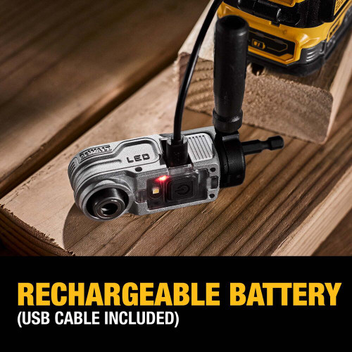 DEWALT DEW-DWALRAFT FLEXTORQ Lighted Modular Right Angle Attachment