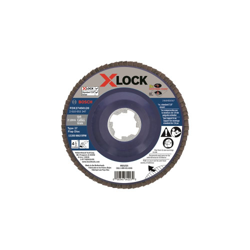 Bosch BOS-FDX2745XX 4-1/2in X-LOCK Arbor Type 27 Flap Disc