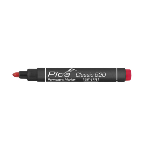 Pica-Marker PICA-520/04 Permanent Marker 1-to-4mm - Round Tip 4 Pack