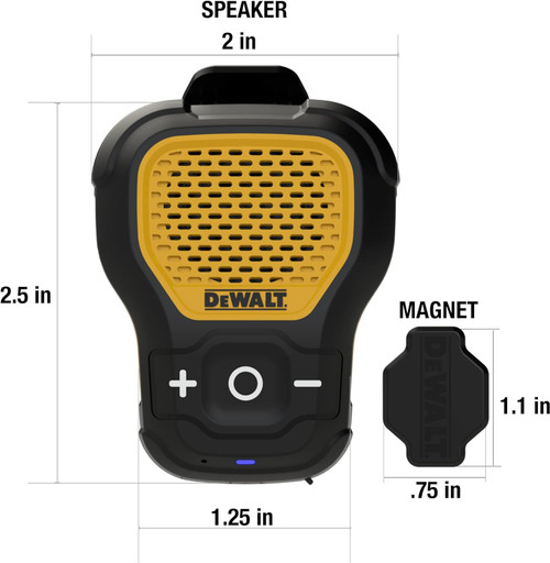 DEWALT DEW-DXMA1901148 Jobsite Wearable Bluetooth Speaker