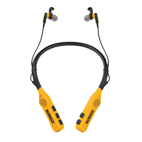 DEWALT DEW-DXMA1902093 2-in-1 Neckband Bluetooth Headphones w/Built-in Speakers