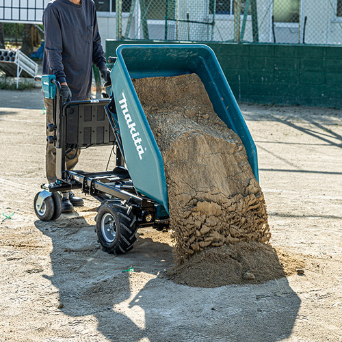 Makita MAK-DCU602Z 36V (18Vx2) LXT Brushless Material Mover with XL Bucket, Electric Dump, Bare Tool