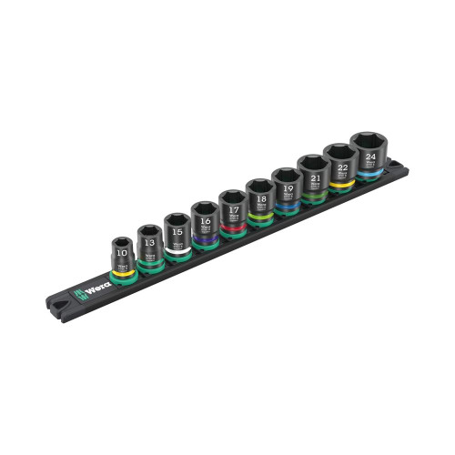 Wera Tools WERA-05005451001 10pc Magnetic Rail B Impaktor 9607 - Metric 10-24mm