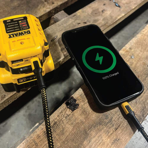 DEWALT DEW-DXMA1310006 4ft Braided Cable 100w - Type C To Type C