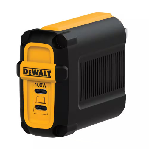 DEWALT DEW-1310874DW2 100-Watt 2-Port GaN PPS PD Wall Charger