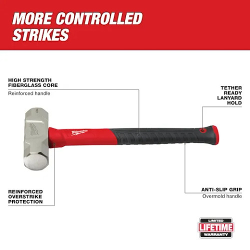 Milwaukee MIL-48-22-9314 4lb Fiberglass Engineer Hammer