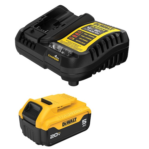 DEWALT DEW-DCB205C 20V MAX Lithium-Ion 5.0Ah Battery with Charger