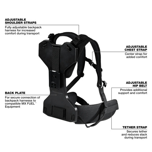 Milwaukee MIL-1000 Backpack Harness Kit