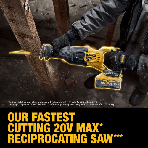 DEWALT DEW-DCS384WW1 20V MAX XR Brushless Cordless Reciprocating Saw Kit With XR POWERPACK