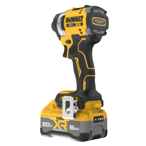 DEWALT DEW-DCF860WW1 20V MAX XR Brushless 3-speed High Torque 1/4 In. Impact Driver 8.0Ah POWERPACK Kit