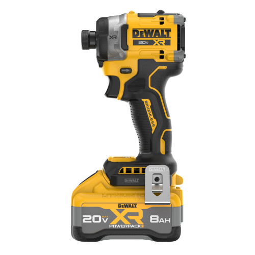 DEWALT DEW-DCF860WW1 20V MAX XR Brushless 3-speed High Torque 1/4 In. Impact Driver 8.0Ah POWERPACK Kit