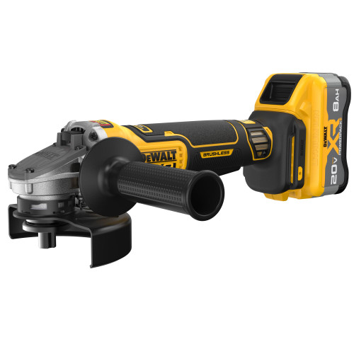 DEWALT DEW-DCG410WW1 20V MAX XR Brushless 4-1/2 In. - 5 In. Angle Grinder 8.0Ah XR POWERPACK Kit