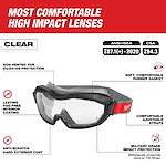 Milwaukee MIL-48-73-20D3/D4/D5-HIGH D3/D4/D5 High Profile Non-Vented Goggles