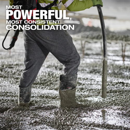 Milwaukee MIL-MXF372-2XCB MX Fuel Backpack High Cycle Concrete Vibrator Kit With 7ft Whip And 1.75in Head