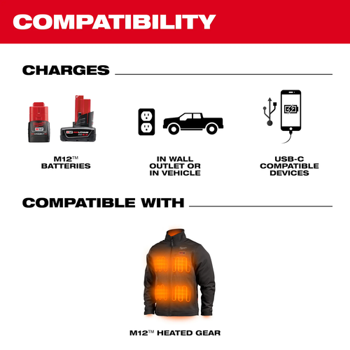 Milwaukee MIL-48-59-1211 M12 TOP-OFF Power Supply and Charger