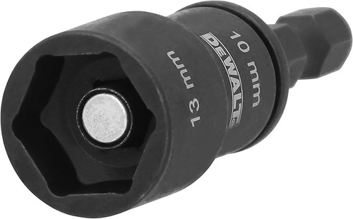 DEWALT DEW-DWADEND1013MM Double Ended 2 In 1 Nut Driver Socket And Short Extension 10mm And 13mm