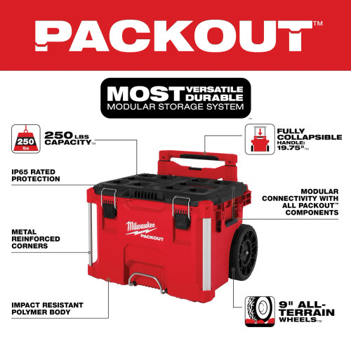 Milwaukee MIL-48-22-8427 PACKOUT Rolling Tool Box