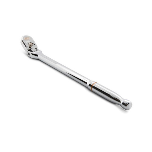 GEARWRENCH GW-81215XP 3/8in Drive 120XP Full Polish Chrome 13-1/2in Flex Head Teardrop Ratchet 13-1/2in
