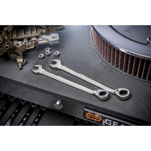 GEARWRENCH GW-86629 90-Tooth 12 Point Metric Reversible Ratcheting Wrench Set 16-Pieces