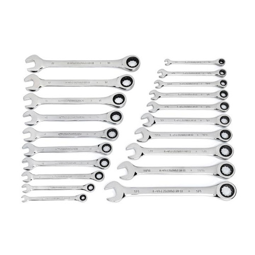 GEARWRENCH GW-35720-06 72 Tooth SAE/Metric Ratcheting Combination Wrench Set 20-Pieces