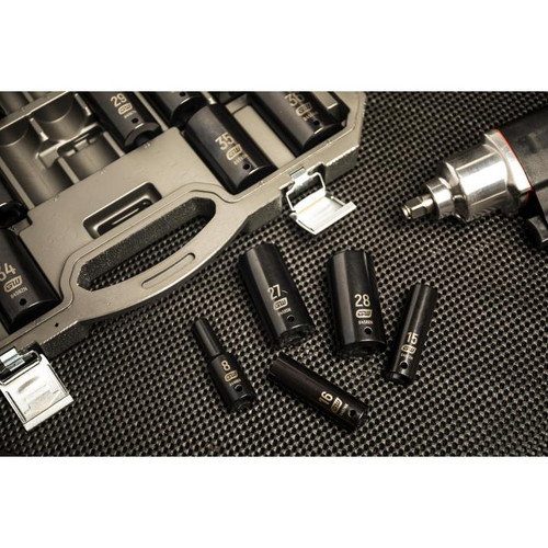 GEARWRENCH GW-84935N 1/2in Drive 6 Point Deep Impact Metric Socket Set 29-Pieces