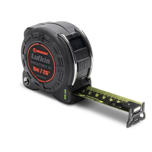 Crescent ToolsCRES-LM1225CMEB-02 1-1/4in x 8m/26ft Shockforce Nite Eye G2 Magnetic Tape Measure