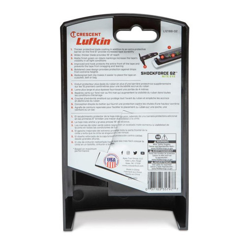 Crescent Tools CRES-L1216B-02 1-1/4in x 16ft Shockforce Nite Eye G2 Tape Measure