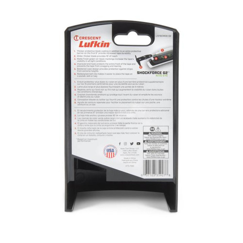 Crescent Tools CRES-L1216CMEB-02 1-1/4in x 5m/16ft Shockforce Nite Eye G2 Tape Measure