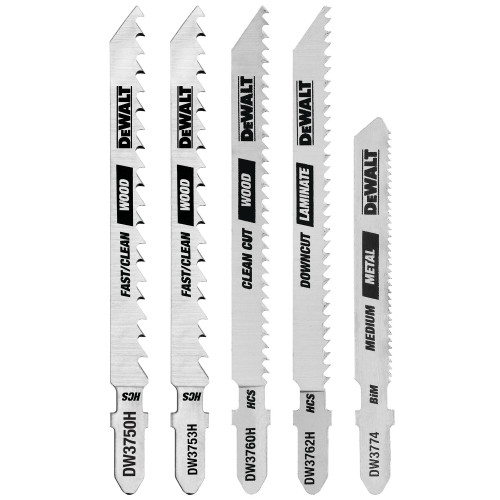 DEWALT DEW-DW3795H T-Shank Jig Saw Blades 5 Piece Set
