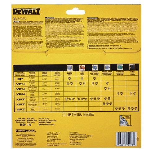 DEWALT DEW-DW47924 9in XP4 All-Purpose Segmented Diamond Blade