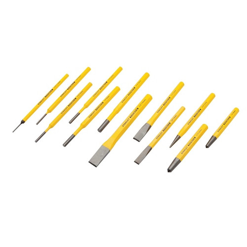 Stanley Hand Tools ST-FMHT16573 Fatmax Punch And Chisel Set 12 Pieces