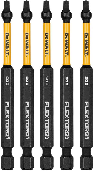 DEWALT DEW-DWAF3SQ2XX 3.5in Flextorq Impact Screwdriving Bits