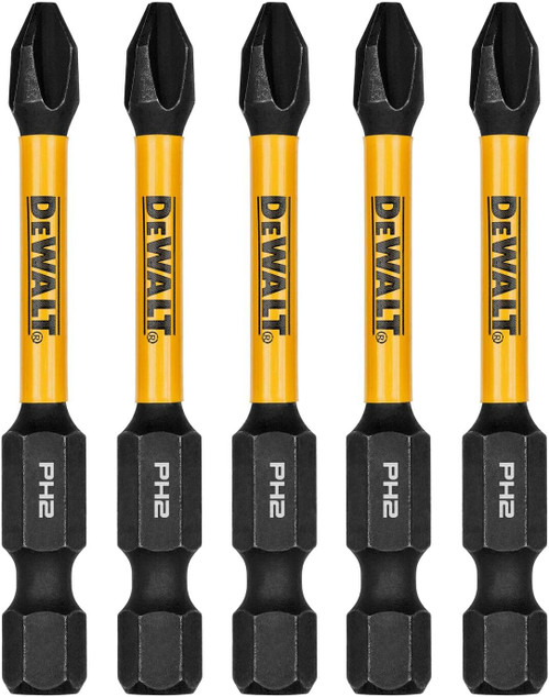 DEWALT DEW-DWAF2PH2IRXX 2.25in FlexTorq Impact Screwdriving Bits For PH2
