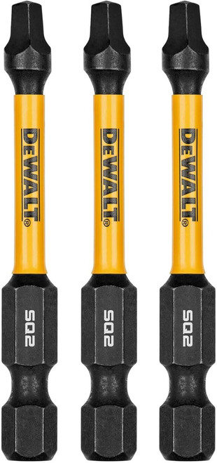 DEWALT DEW-DWAF2SQ2IRXX 2.25in FlexTorq Impact Screwdriving Bits For SQ2