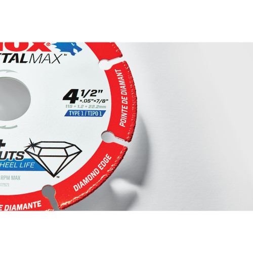 Lenox LEN-1972XX 7/8in Metal Max Angle Grinder Diamond Cut Off Wheel