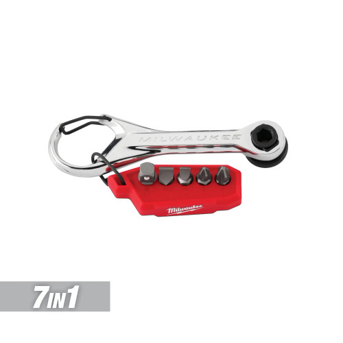 Milwaukee MIL-48-22-2950 7-in-1 Multi-Bit Mini Ratchet
