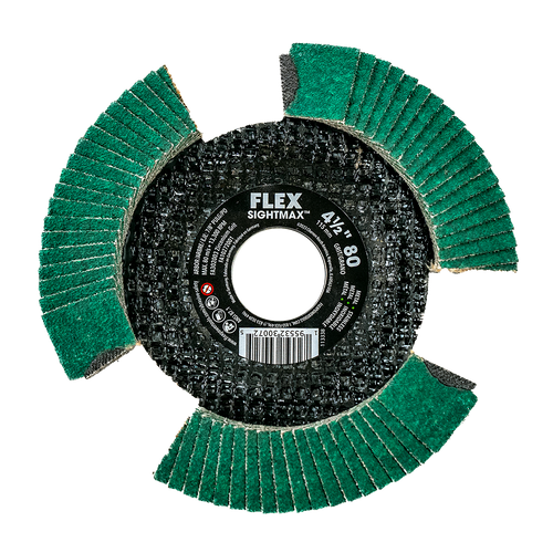 FLEX FL-FA302003 4-1/2in SIGHTMAX 80 Grit Flap Disc