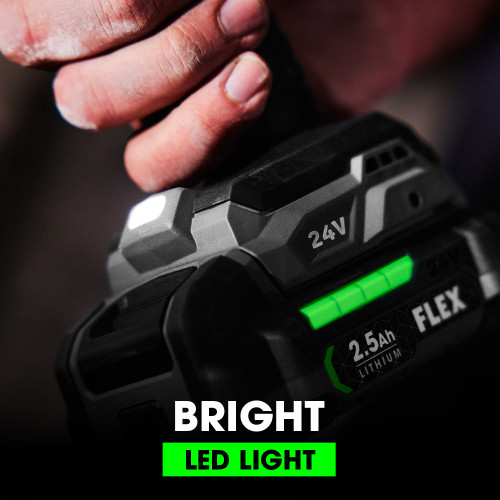 FLEX FL-FX1351-2A 24V 1/4in Hex Impact Driver 2x 2.5Ah Kit