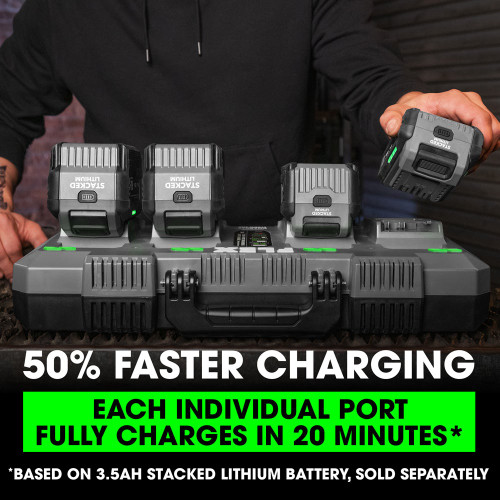 FLEX FL-FX0451-Z 24V 4-Port Simultaneous Rapid Charger