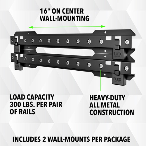 FLEX FL-FS1503-2 STACK PACK Wall-Mount Rack Rail 2-Pack