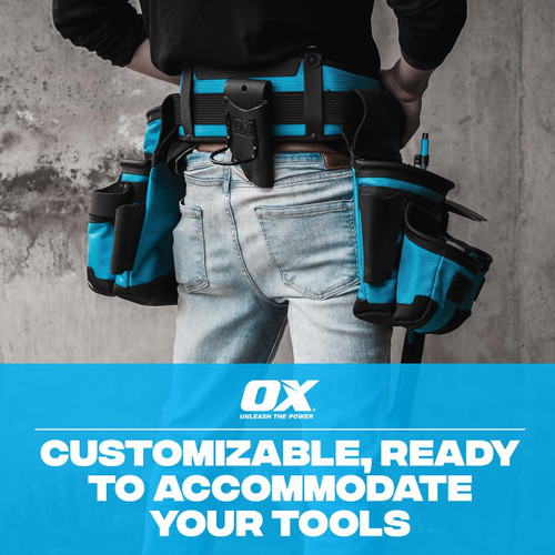 OX Tools OX-U268601 Ultimate Leather And Nylon Construction Rig With Kevlar Reinforcement 4 Pieces