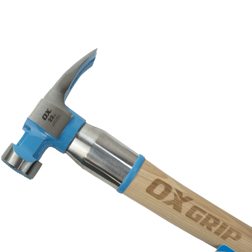 OX Tools OX-P083522 Pro Series 22oz Hickory Hammer Steel Reinforced