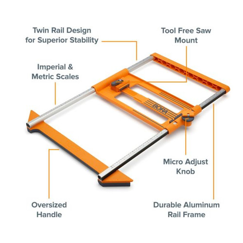 BORA Tool BORA-BR-546250 NGX Twin Rrail Rip Guide