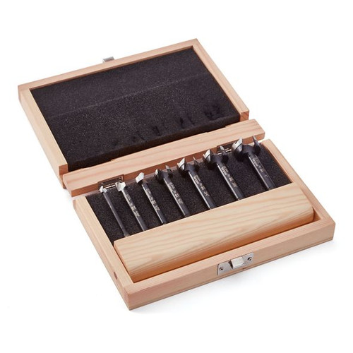 BORA Tool BORA-BFB-009867 Forstner Bit Set in Wood Box 7 Pc