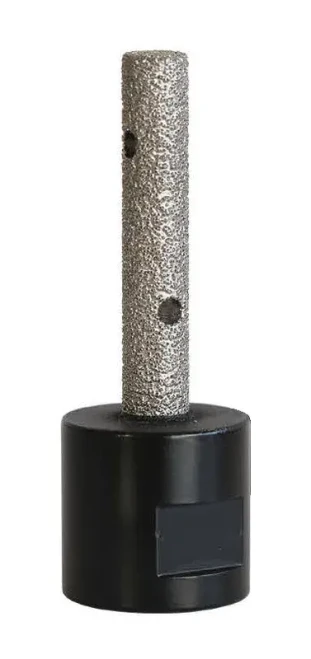 Pearl Abrasive PEA-PAVBFB38 PAVBFB38 3/8in x 2in Vacuum Brazed Diamond Finger Bit, 5/8in-11