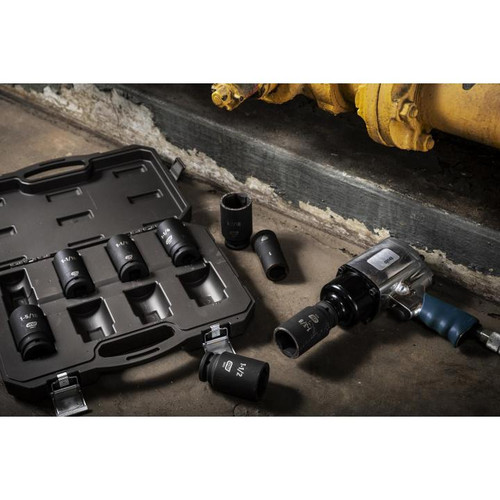 GEARWRENCH GW-84036 3/4in Drive 6 Point SAE Deep Impact Socket Set 8-Pieces