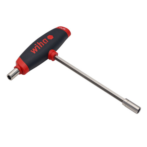 Wiha Tools WIHA-38802 Soft Grip T-Handle Dual Drive Magnetic 1/4in Bit Holder