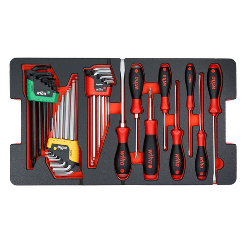 Wiha Tools WIHA-92100 Premium Kit In Rolling Tool Box 194 Pieces